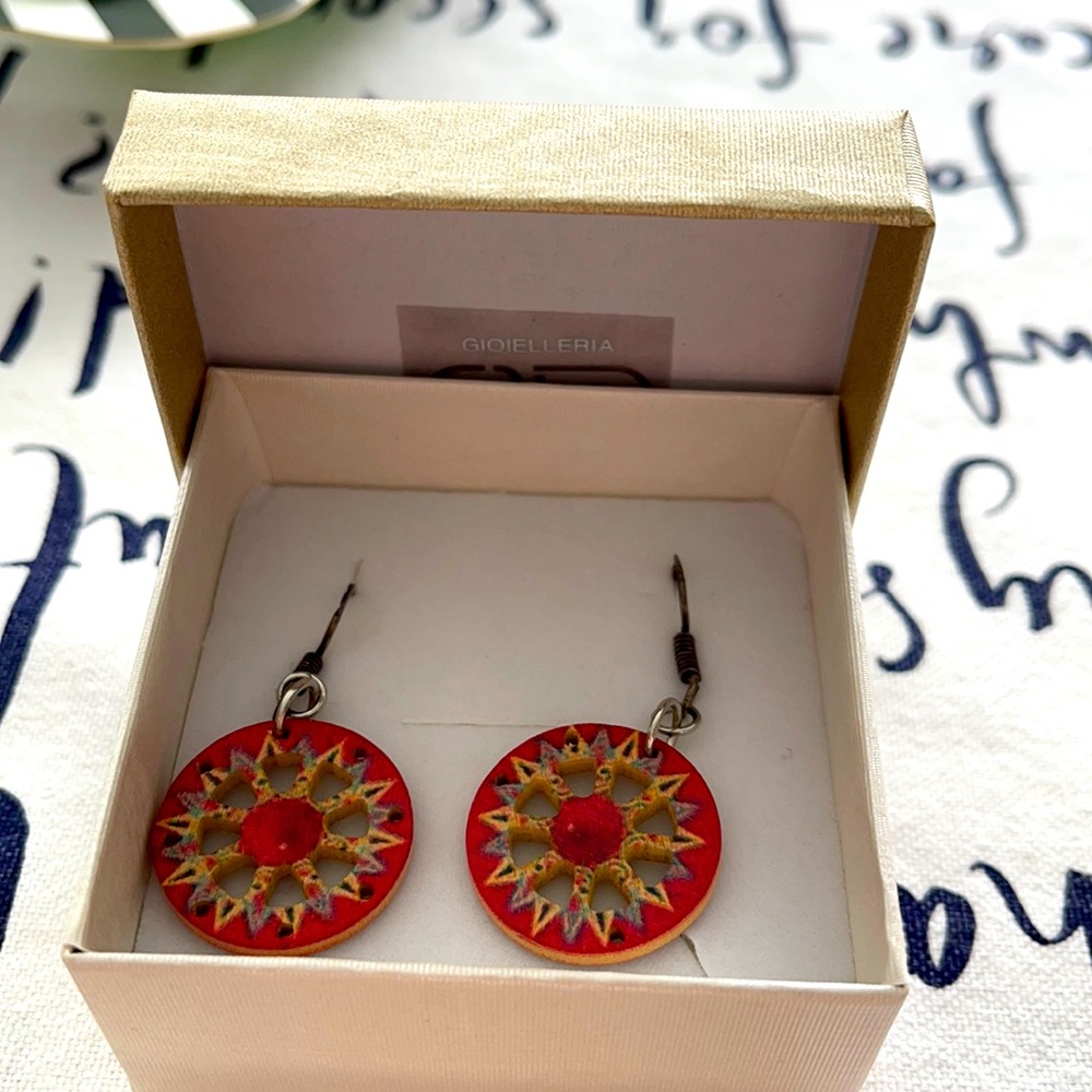 Sicilian cart wheel earrings from Sicily